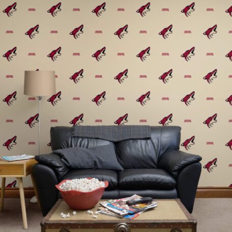 Arizona Coyotes: Stripes Pattern - Officially Licensed NHL Removable Wallpaper 12" x 12" Sample by Fathead