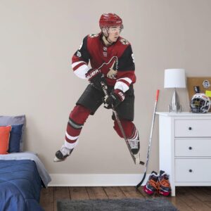 Clayton Keller for Arizona Coyotes - Officially Licensed NHL Removable Wall Decal Life-Size Athlete + 1 Decal (46"W x 77"H) by F