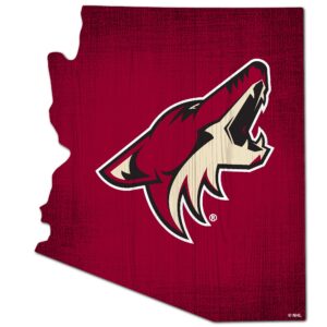 Arizona Coyotes 12" Logo State Sign