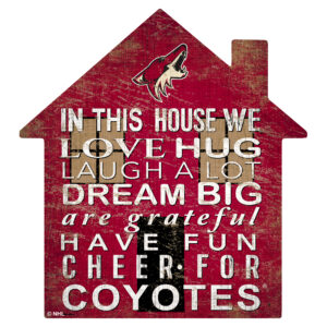Arizona Coyotes 12'' Team House Sign