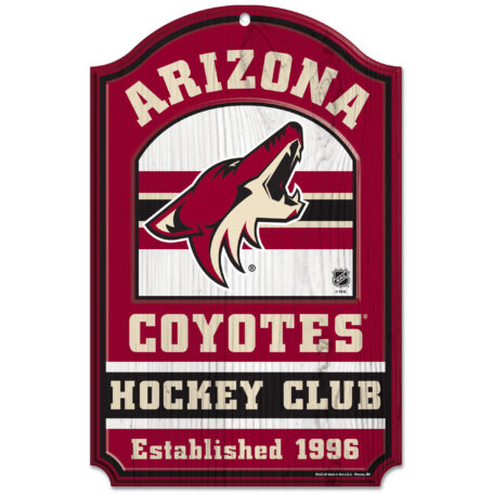 WinCraft Arizona Coyotes 11'' x 17'' Fan Cave Wood Sign
