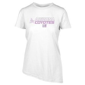 Women's Levelwear White Arizona Coyotes Hockey Fights Cancer Birch T-Shirt